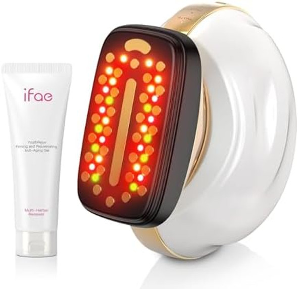 Ifae Microcurrent Facial Device Face Lift: Ifae 3 In 1 Light Therapy For Face Portable Face Lift Device For 90 Seconds Lifting Tightening Skin Rejuvenation Anti-Aging Wrinkle Skin Salon At Home