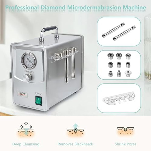 Kendal Professional Diamond Microdermabrasion Machine Quality Dermabrasion Facial Skin Care Beauty Device With Power Suction Hb-Sf02