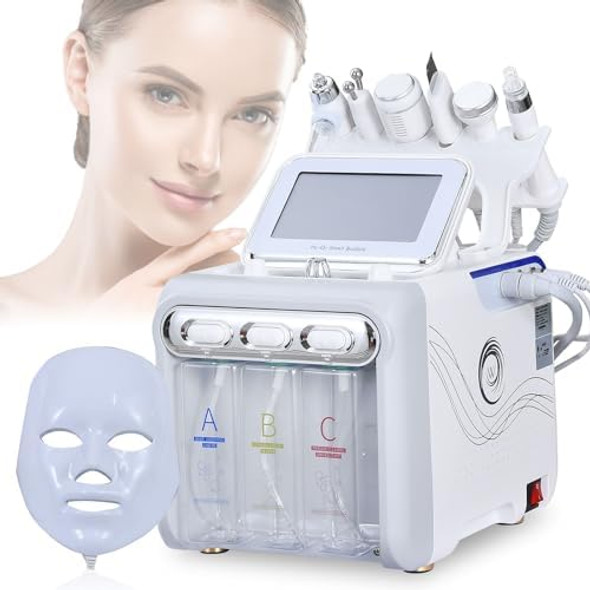 Reeooh 7 In 1 Facial Care Machine With As1 Sa2 Ao3 Serums Facial Cleansing Moisturizing Skin Care For Spa Home Salon