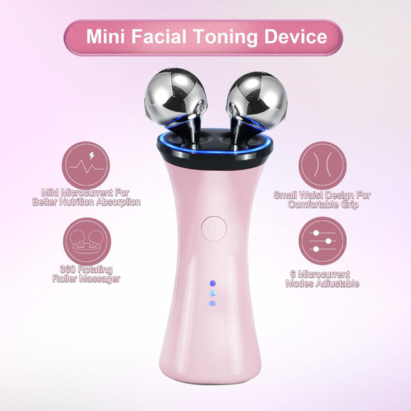 Yawpig Microcurrent Facial Device - Electric Face Lifting & Toning For Face & Neck For Mother & Companion - Handheld Skin Care Device (White)