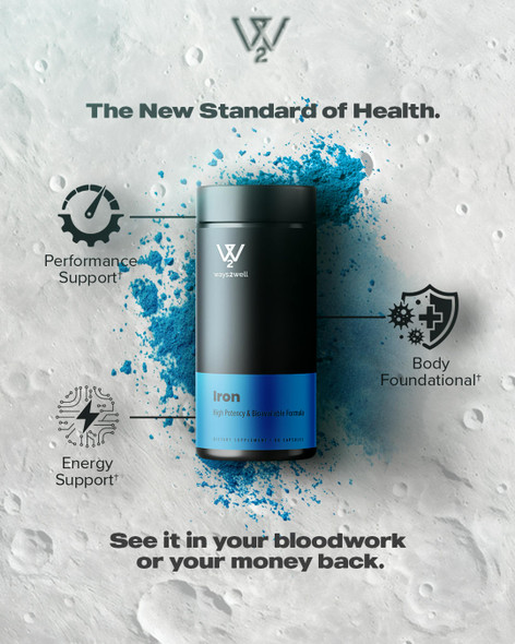 Way2well Iron Bisglycinate  - 60 capsules