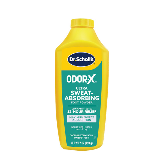 Dr. Scholl's ULTRA-SWEAT ABSORBING FOOT POWDER 7 oz