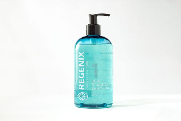 Regenix Pure Balance Shampoo for Oily to Normal Hair, Invigorates Scalp, Cleanses Hair of Pollution, Toxins & Residues, Free of Sulfates, Parabens, Dyes - 16 Oz