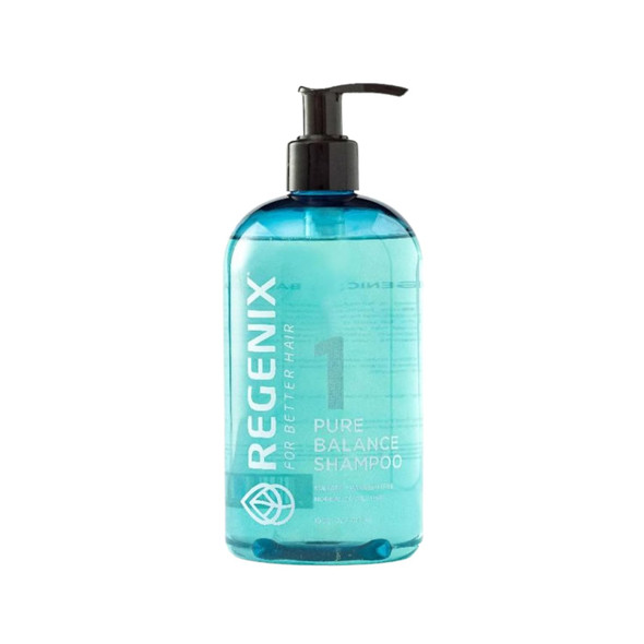 Regenix Pure Balance Shampoo for Oily to Normal Hair, Invigorates Scalp, Cleanses Hair of Pollution, Toxins & Residues, Free of Sulfates, Parabens, Dyes - 16 Oz