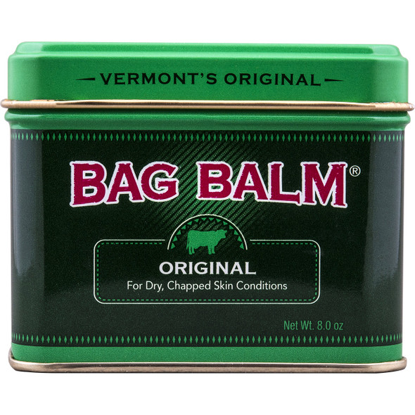 Bag Balm Vermont's Original for Dry Chapped Skin Conditions 8 Ounce Tin