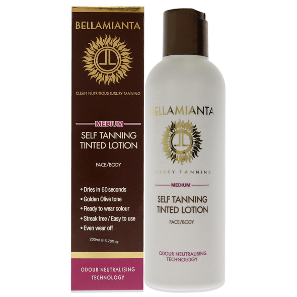 Bellamianta Self Tanning Tinted Lotion - Medium 6.76 oz (BEL-TAN-001)