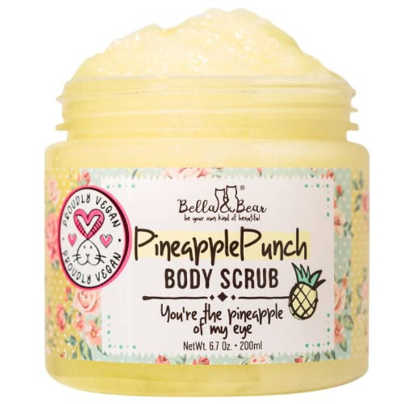 Bella & Bear Pineapple Body Scrub In Full & Travel Size 6.7 & 3.4Oz