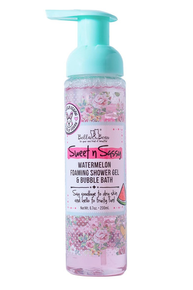 Bella & Bear Sweet 'N' Sassy Watermelon Foaming Shower Gel & Bubble Bath, 6.7 Oz Bella & Bear Sweet 'N' Sassy Watermelon Foaming Shower Gel & Bubble Bath, 6.7 Oz