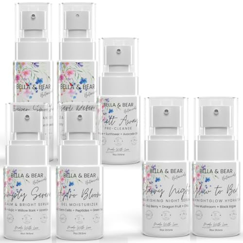 Bella & Bear The Complete Ritual: Ultimate Am & Pm Skincare Collection - 9-Step Full Day & Night Routine For Radiant, Balanced Skin