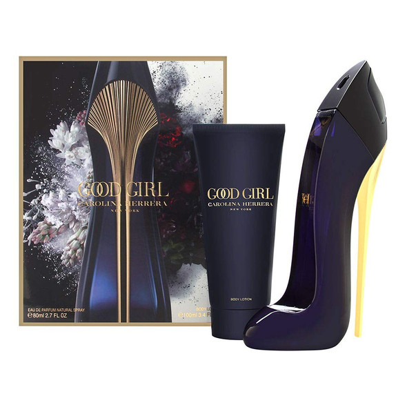 Carolina Herrera Good Girl For Women  Set (Eau De Parfum Spray 2.7 Oz.+ Body/Lotion 3.4.Oz) , Blue