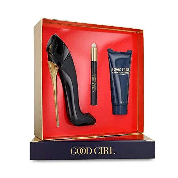 Carolina Herrera Good Girl 3-Piece Set For Women (2.7 Oz Eau De Parfum Spray + 3.4 Oz Body Lotion + 0.33 Oz Travel Spray) Carolina Herrera Good Girl 3-Piece Set For Women (2.7 Oz Eau De Parfum Spray + 3.4 Oz Body Lotion + 0.33 Oz Travel Spray)