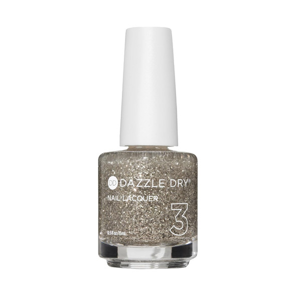 Dazzle Dry Nail Lacquer (Step 3) - Shooting Star - A Warm Silver Glitter. Sheer Glitter. (0.5 Fl Oz)