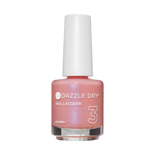 Dazzle Dry Nail Lacquer (Step 3) - Milky Way - An Iridescent Seashell Pink. Semi-Sheer Shimmer. (0.5 Fl Oz)