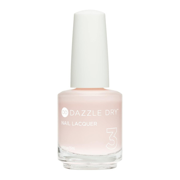 Dazzle Dry Nail Lacquer (Step 3) - Prima Ballerina - A Sheer And Milky Delicate Pink That Makes A Beautiful French Base. (0.5 Fl Oz)