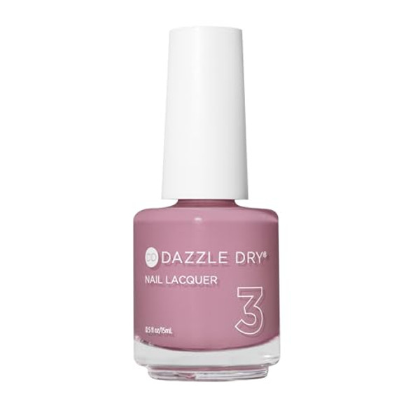 Dazzle Dry Nail Lacquer (Step 3) - Picking Peonies - A Romantic Pinky Mauve. Full Coverage Cream. (0.5 Fl Oz)
