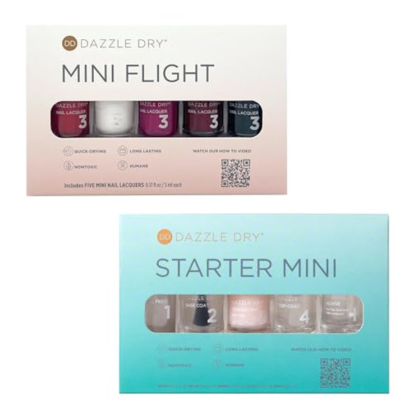 Dazzle Dry Starter Mini Kit + Ready, Set, Dry In 5 Mini Flight