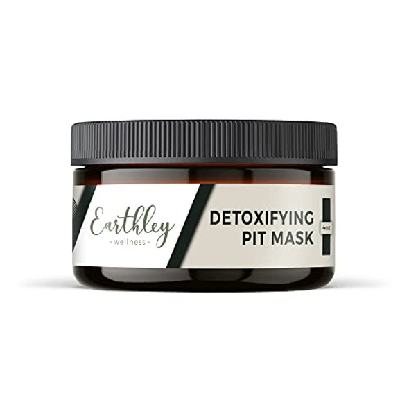 Earthley Wellness Detoxifying Pit Mask, All Natural Deodorant, Gluten , Eliminates Scent, Improves Pit Health (4Oz.)
