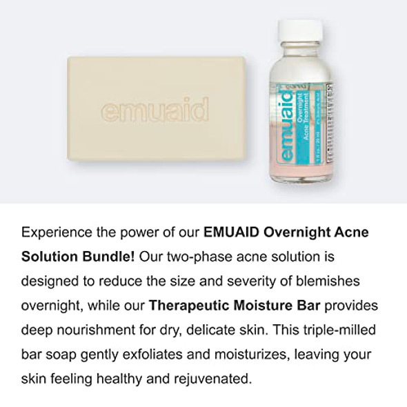 Emuaid Overnight Acne Solution Bundle - Emuaid Overnight Acne Treatment With Therapeutic Moisture Bar