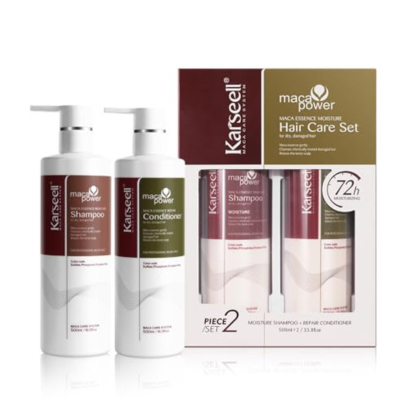 Karseell Collagen Hair Treatment Repair Conditioning, Shampoo And Conditioner Set For Dry Damaged Hair All Hair Types 16.9Floz + 16.9Floz
