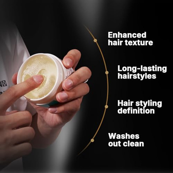 Karseell Hair Matte Wax For Men, Men’S Hair Styling Wax Strong Hold Styling Paste, 3.4 Ounces Karseell Hair Matte Wax For Men, Men’S Hair Styling Wax Strong Hold Styling Paste, 3.4 Ounces