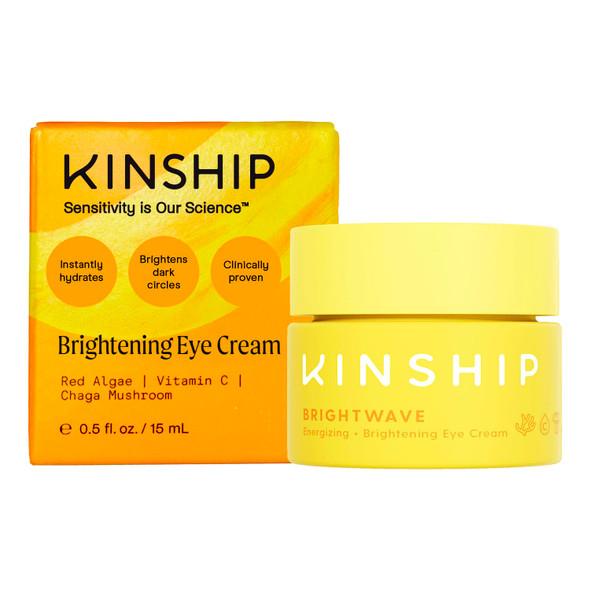 Kinship Brightwave Vitamin C Under Eye Brightener Cream For Sensitive Skin  Dark Circles Under Eye Treatment  Diminishes Fine Lines  Hydrating Eye Cream W/Antioxidants  Fragrance , (0.5 Oz) Kinship Brightwave Vitamin C Under Eye Brightener Cream For Sensitive Skin  Dark Circles Under Eye Treatment  Diminishes Fine Lines  Hydrating Eye Cream W/Antioxidants  Fragrance , (0.5 Oz)