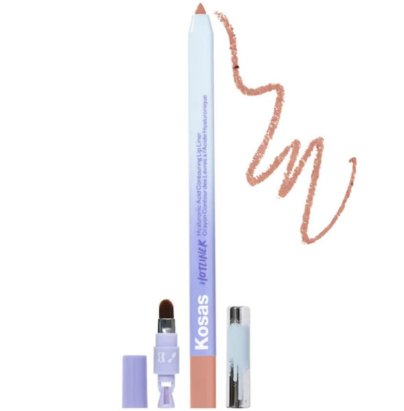 Kosas Hotliner Hyaluronic Acid Contouring Lip Liner In 100 (Neutral Pink Beige) & Complimentary Sheet Masque