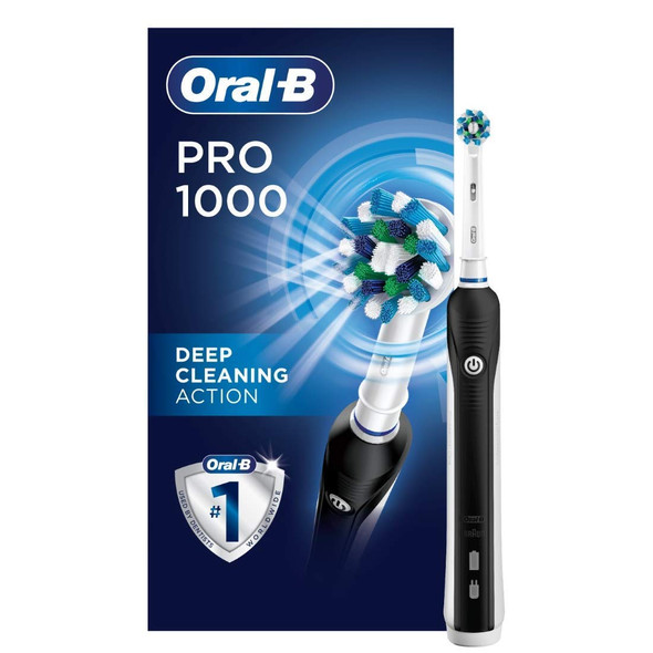 Oral-b Pro 1000 Crossaction Electric Toothbrush, Powered By Braun