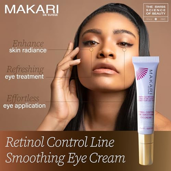 Makari Retinol Eye Cream - Collagen Boosting Formula For Fine Lines & Wrinkles  Rice Water, Soybean Seed Oil, Vitamin E  Reduce Puffiness, Firm Skin Makari Retinol Eye Cream - Collagen Boosting Formula For Fine Lines & Wrinkles  Rice Water, Soybean Seed Oil, Vitamin E  Reduce Puffiness, Firm Skin