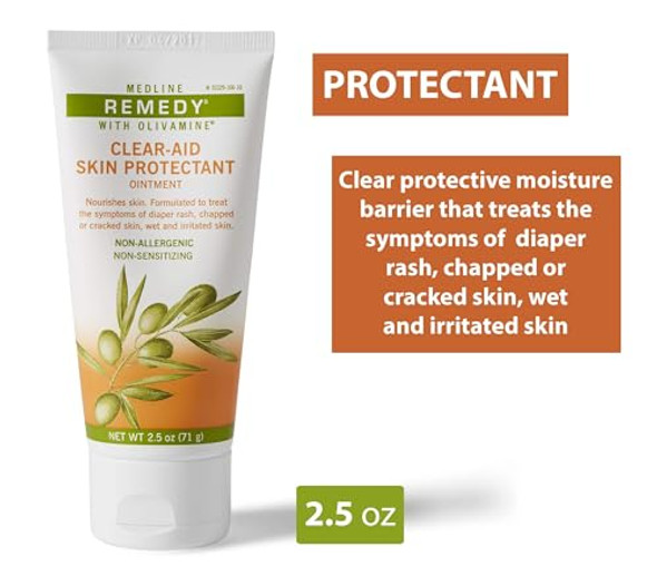 Medline Remedy Olivamine Clear-Aid Skin Protectant, 2.5 Ounce Medline Remedy Olivamine Clear-Aid Skin Protectant, 2.5 Ounce