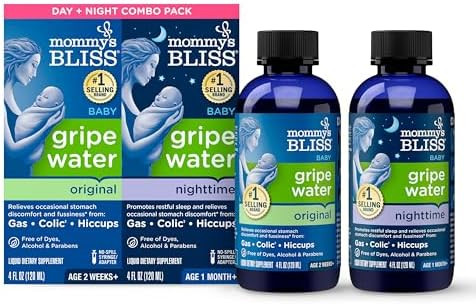 Mommy'S Bliss Gripe Water For Babies With Gas, Colic Or Stomach Discomfort Day & Night Combo