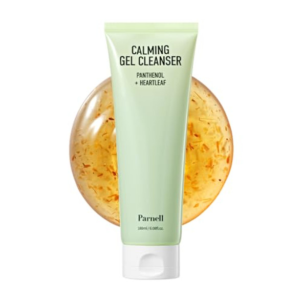 Parnell Panthenol Heartleaf Calming Gel Cleanser  180Ml / 6.08 Fl.Oz, Soothing & Moisturizing Cleanser, Korea Skin Care, Korea Beauty Parnell Panthenol Heartleaf Calming Gel Cleanser  180Ml / 6.08 Fl.Oz, Soothing & Moisturizing Cleanser, Korea Skin Care, Korea Beauty