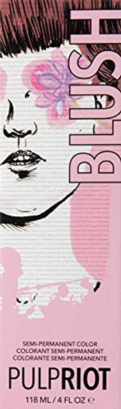 Pulp Riot Semi-Permanent Hair Color For Unisex, Blush Light Pink, 4 Ounce