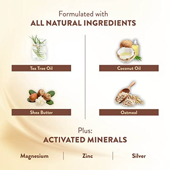 All Natural Dry Skin Body Lotion For Women, Moisturizer Cream By Terrasil  Shea Butter, Tea Tree, Lavender, Peppermint, Coconut Oil, Oatmeal, Vitamin E  Anti Itch  3 Oz (85G) Tube