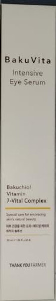 Thankyou Farmer Bakuvita Intensive Eye Serum - Retinol Alternative Bakuchiol, Vitamin C Eye Cream, Vitamin E, Korean Eye Cream For Fine Lines 1.05 Fl Oz (30Ml) Thankyou Farmer Bakuvita Intensive Eye Serum - Retinol Alternative Bakuchiol, Vitamin C Eye Cream, Vitamin E, Korean Eye Cream For Fine Lines 1.05 Fl Oz (30Ml)