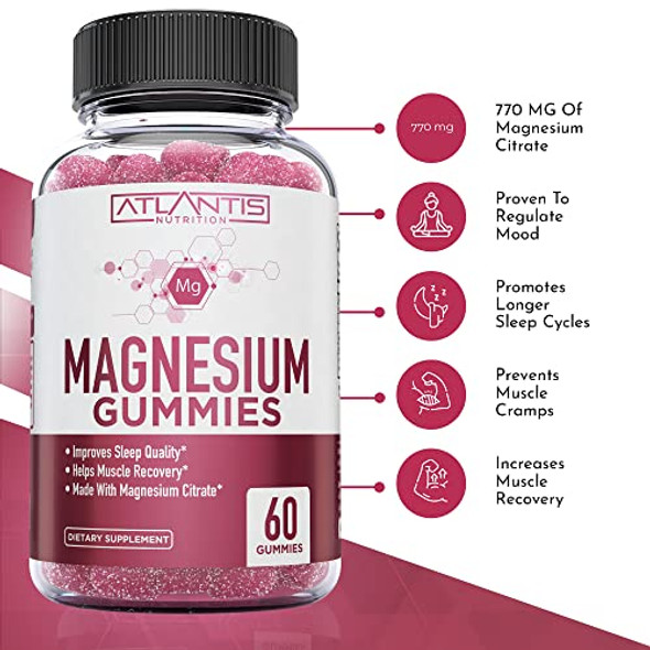 60 Magnesium Citrate Gummies + 8-In-1 Immune Support 60 Gummies