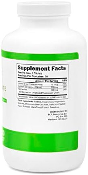Barislim Bariatric Calcium Citrate With Magnesium And Vitamin D Tabs - 500 Mg Of Calcium Citrate Per Serving - Formulated For Patients After Weight Loss Surgery  Tropical Punch (90 Servings)
