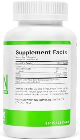 Barislim Bariatric Vitamin Biotin Gummies - Specially Formulated Gummy Vitamin For Patients After Weight Loss Surgery - Easy To Digest And Great Tasting Fruit Flavors  90 Fruit Chews