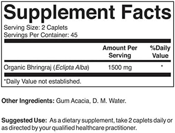 Brieofood Organic Bhringraj 1500Mg, 45 Servings, Vegetarian, Gluten , 90 Vegetarian Tablets Brieofood Organic Bhringraj 1500Mg, 45 Servings, Vegetarian, Gluten , 90 Vegetarian Tablets