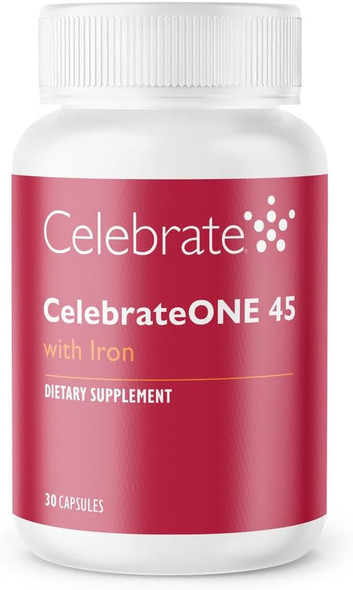 Celebrate Vitamins Celebrateone 45, 45Mg Iron - Once Daily Bariatric Multivitamin, Essential Vitamins & Minerals - Gastric Bypass & Sleeve Gastrectomy Supplement (90 Capsules)