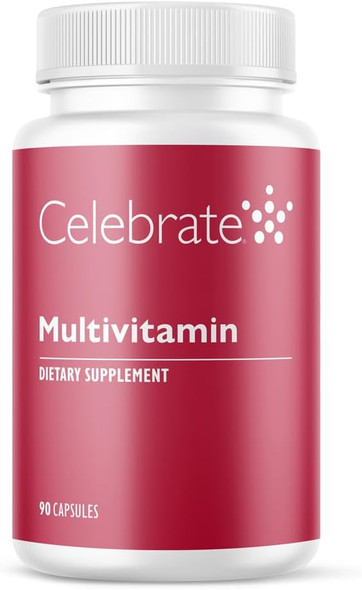 Celebrate Vitamins Bariatric Multivitamin, Iron  - Post Gastric Bypass & Sleeve Gastrectomy Supplement For Men & Women - Essential Minerals & Vitamins A, B, D & E (90 Capsules)
