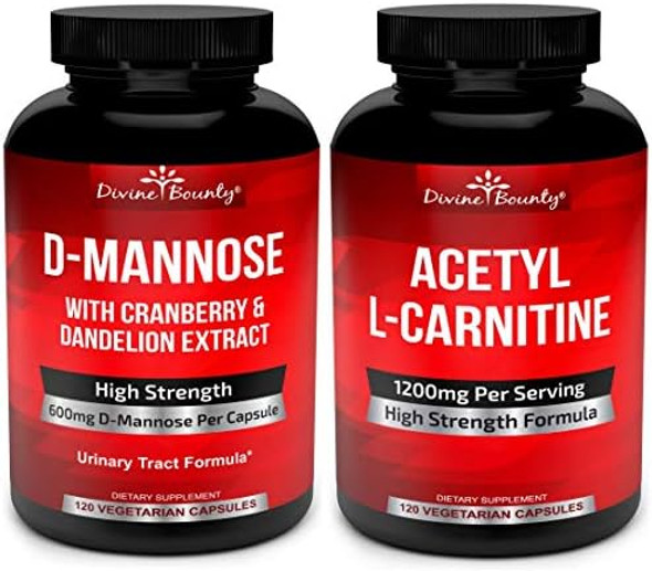 Divine Bounty D-Mannose & Acetyl L-Carnitine Bundle