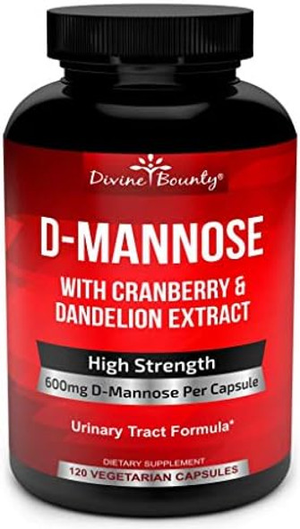 Divine Bounty D-Mannose Capsules & Digestive Enzymes With Probiotics Bundle Divine Bounty D-Mannose Capsules & Digestive Enzymes With Probiotics Bundle