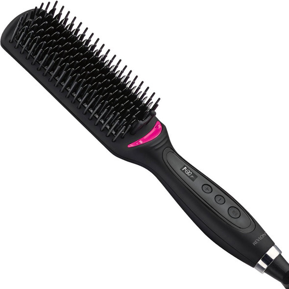 Revlon 2nd Day Hair Straightening Heated Styling Brush, 4-1/2'