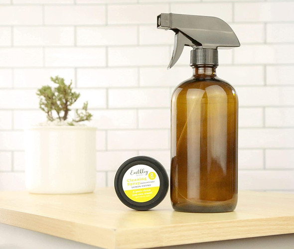 Earthley Wellness, Cleaning Spray Concentrate, Eco-Friendly, Pure,  Organic Cleaning Agent (2 Oz, Lemon-Thyme)