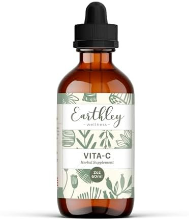 Earthley Wellness Vita-C, A Natural Source Of Vitamin C, Whole Food Form Of Vitamin C, Extracted From Amla Berries, Orange Peel, And Dandelion Leaf (2Oz)