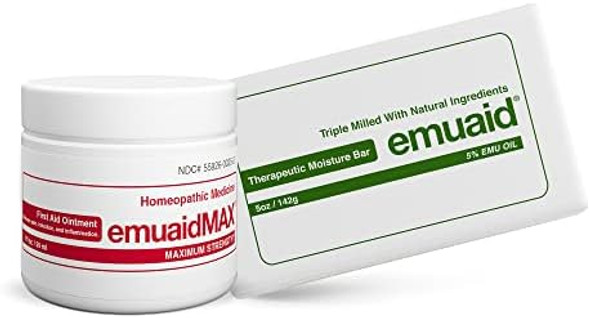 Emuaid Emuaidmax Nail Fungus Eradicator Kit - Emuaidmax Maximum Strength 2Oz With Therapeutic Moisture Bar Emuaid Emuaidmax Nail Fungus Eradicator Kit - Emuaidmax Maximum Strength 2Oz With Therapeutic Moisture Bar