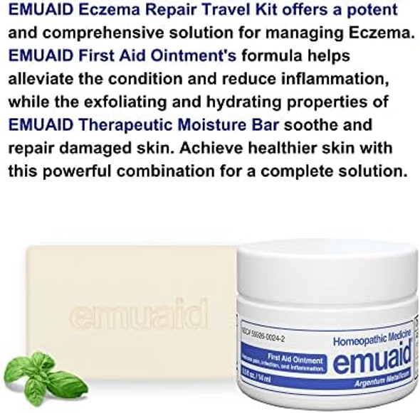 Emuaid Eczema Repair Travel Kit Regular Strength 0.5Oz With Therapeutic Moisture Bar Is Also Suitable For Lichen Planus, Bed Sores, Ringworm And Cracked Heels Emuaid Eczema Repair Travel Kit Regular Strength 0.5Oz With Therapeutic Moisture Bar Is Also Suitable For Lichen Planus, Bed Sores, Ringworm And Cracked Heels