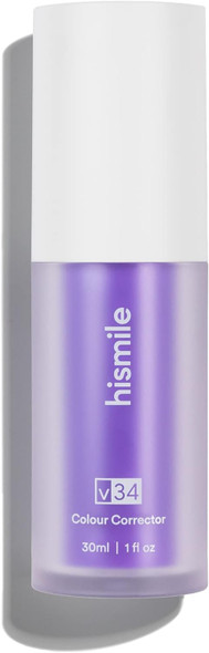 Hismile V34 Colour Corrector, Tooth Stain Concealer, Teeth Whitening Booster, Purple Toothpaste, Color Correcting Technology, V34, Tooth Colour Corrector