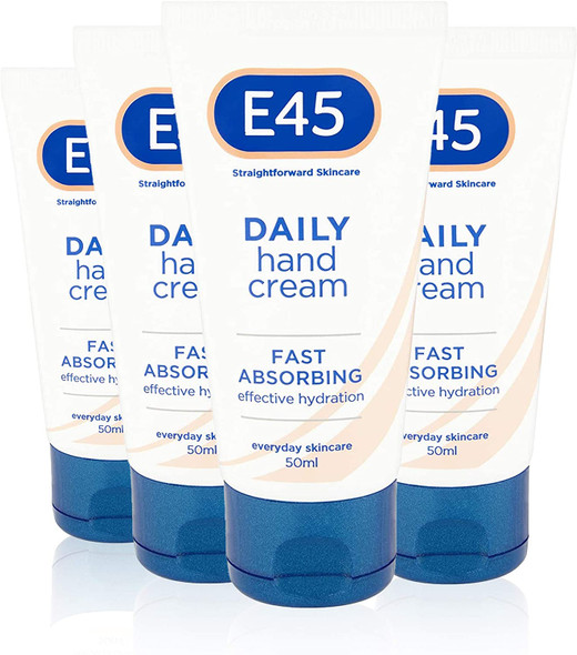 E45 - Daily Hand Cream - 50ml 4 Pack