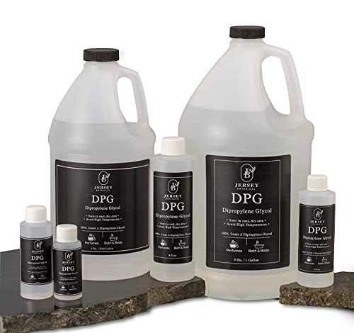 Jersey Botanical Dipropylene Glycol Dpg 32 Ounces For Incense Making, Fragrance Cutting Oil, Soapmaking Carrier Oil, And Cosmetics And Lotions. Emulsifier, Highest Purity & Undiluted, Non-Gmo Low Odor.